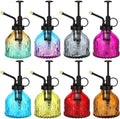 Zopeal 8 Pcs Glass Plant Mister Spray Bottle 200ml Vintage Plant Spritzer Multicolor Succulent Watering Bottle Watering Can 6.4'' with Plastic Top Pumps for Indoor Outdoor Garden Plants(Black) by Zopeal