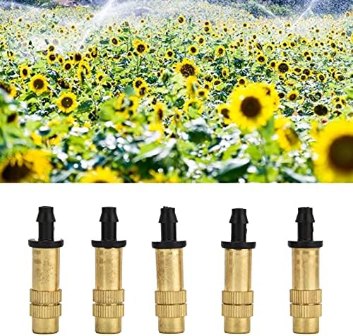 100PCS Single Hook Copper Atomizing Nozzle Mister Nozzles Drip Irrigation,for 4/7 Hose or Transfer to 8/11 Tube,Stable Spraying,360 Full Circle Spraying - Image 4