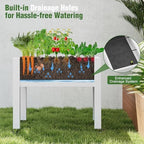 Fancyango Raised Garden Bed with Wheels 26.3" H -Ashen - Image 4