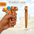Set of 12 Cute Worms Plant Water Meter, Soil Moisture Indicator - Image 2