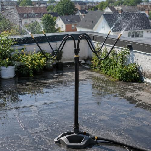 Misting Nozzle Tee Set for Veal & Concrete Roof Cooling | Multi-Nozzle System for Efficient Mist Control & Temperature Reduction by Unknown