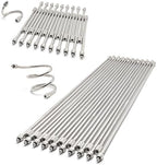 40 Pack Flexible Nozzle Extensions, Brass Mist Rod for Misting System, Bendable Copper Extended Pole 10/24 UNC for Humidification, Cooling, Dust Control, Landscaping(5.6Inch, 19.5Inch, 20 each) by WANJIAHUI