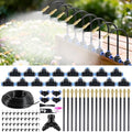 Drip Irrigation System 100FT 1/4" (17PCS Nozzles) for Garden, 83 PCS Leak-Proof Garden Watering System, 360° Adjustable Automatic Plant Water Kit for Raised Beds, Greenhouse, Lawn, Patio, Yard by Unknown