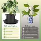 4 Pack Self-Watering Base for Fabric Pot,Auto-Irrigation Water Delivery System,14Inch Plastic Plant Saucer Stand for for Indoor-Outdoo and Grow Tents Greenhouses - Image 6