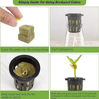 Rockwool Cubes, Good Water Absorption Soilless Cultivation Starter Plugs with Self Watering Cotton Wick Cord for Indoor Plant Growing - Image 5