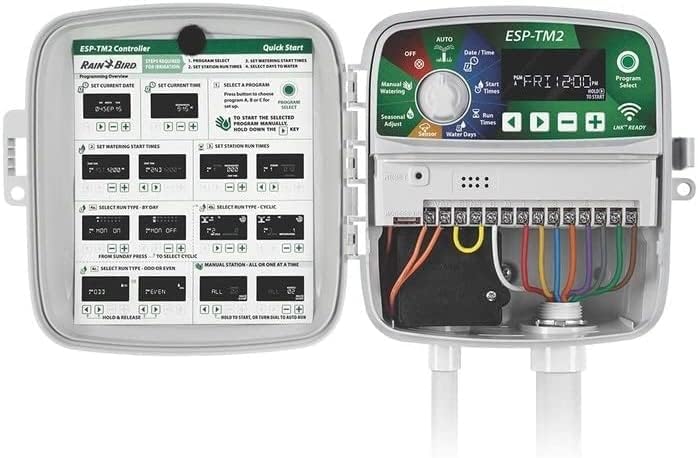 Rain-Bird ESP-TM2 Indoor Outdoor Irrigation WiFi Zone Controller Timer Box and Link Lnk WiFi Mobile Wireless Smartphone Upgrade Module Sprinkler System (8 Zone) - Image 2