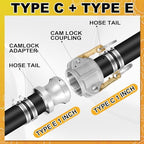 4 Set 1 Inch Camlock Fittings Type C&E - Image 4