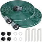 Sprinkler Soaker Hose 25ft 2Pack for Garden Lawn, Watering Pipe with Holes, High-Efficiency Water-Saving Garden Irrigation System, Drip Hose Sprinkler by DXront