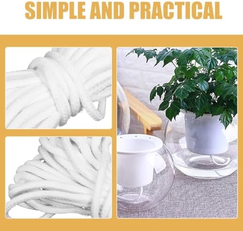 Automatic Watering Cotton Rope Hydroponics Supplies, for Home Garden Indoor Plant Pots Accessories Self Cord Wick Watering Kit (Color : 1800.00X0.40X0.40CM) - Image 5