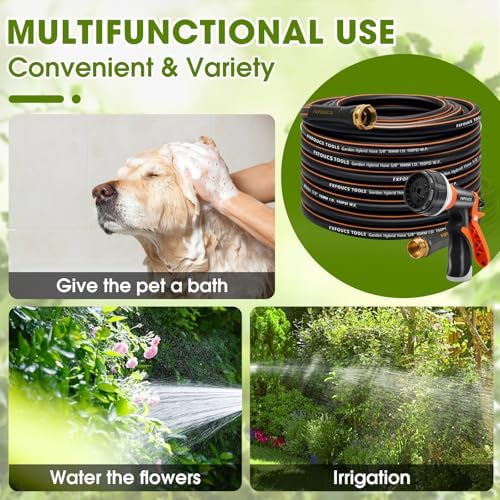 Garden Hose 75ft x 5/8", Heavy Duty Water Hose, Kink Resistant - Image 5
