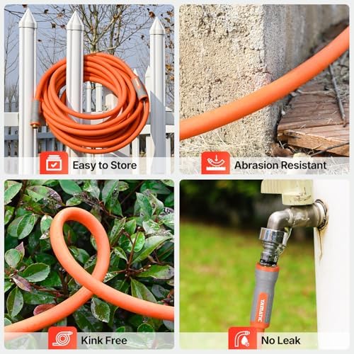 YAMATIC 100ft Garden Hose, 5/8in I.D. 360° Swivel Handle, Burst 600 PSI - Image 5