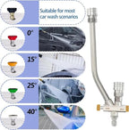 Dual Purpose Switch Snow Foam Dual Gun Pressure Washer 1/4 Inch Quick Connect and 5 Nozzles for Soap Cannon Pressure Washer - Image 4