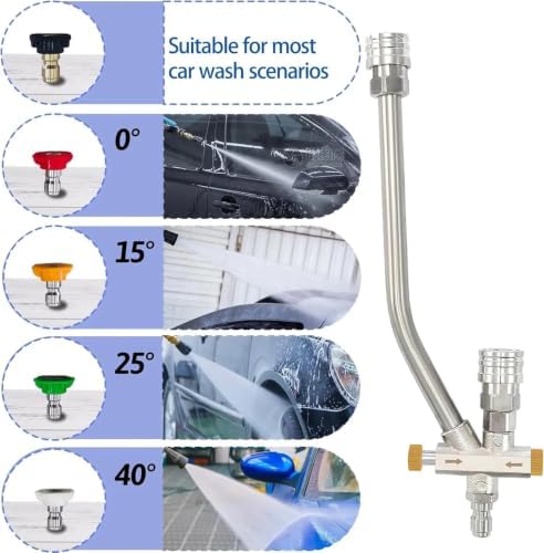 Dual Purpose Switch Snow Foam Dual Gun Pressure Washer 1/4 Inch Quick Connect and 5 Nozzles for Soap Cannon Pressure Washer - Image 4