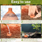 Blushtier 2 Pcs Terracotta Watering Pots Olla Self Watering with Lid 102 oz - Image 4