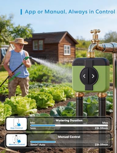 meross WiFi Water Timer for Garden, Hose Timer with Brass Inlet & Outet - Image 5