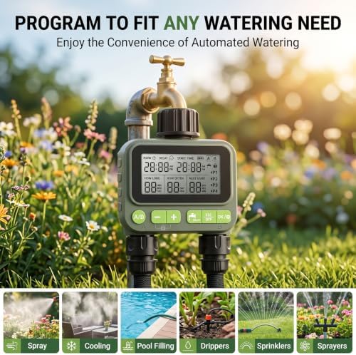 Water Timer for Outdoor Garden Hose, Hose Timer with Rain Delay - Image 6