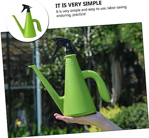 POPETPOP 2pcs Dual-Purpose Watering Can Fine Mist Spray Versatile Garden Tool for Plants Design Green for Houseplant Care - Image 2