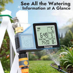 Sprinkler Timer with Brass Inlet, Water Timer for Garden Hose with Auto/Manual/Rain Delay Mode, Easy Setup Hose Timers for Lawn, Garden, Vacation Watering,1 Outlet - Image 6