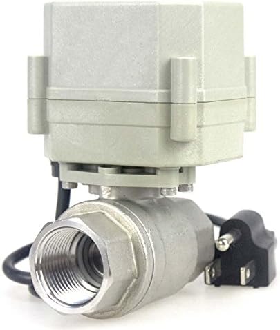 1" DN25 110-230VAC Normally Open CF8/Stainless Steel 304 Motorized Electrical Ball Valve With U.S. Plug (1 Inch, Normally Open) - Image 4