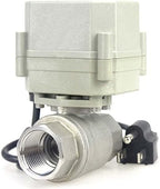 1" DN25 110-230VAC Normally Open CF8/Stainless Steel 304 Motorized Electrical Ball Valve With U.S. Plug (1 Inch, Normally Open) - Image 4