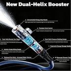 High Pressure Magic Water Gun Set, 3X Expandable Hose, Multi-mode Alloy Spray Nozzle, Lightweight Handheld Washer for Car Garden Patio Cleaning (1, 22 ft) - Image 4