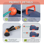 Auto Reel Retractable Hose,Garden Hose Reel Wall Mounted,10+1M/15+1M/18+1M,with Handle,with Abs Adjustable Nozzle,180° Rotating Base.10 Meters - Image 2
