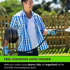 Yard Butler Free-Standing Swivel Hose Reel & Hose Bib Extender Bundle - Heavy-Duty Powder Coated Steel Storage & Water Access Solution - Outdoor Watering Accessory for Lawn & Garden Use - Image 2