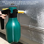 Zopsc Electric Foam Sprayer 2L, Cordless Car Wash Foam Sprayer, USB Rechargeable High Pressure Foam Gun for Home Garden Car Cleaning - Image 2
