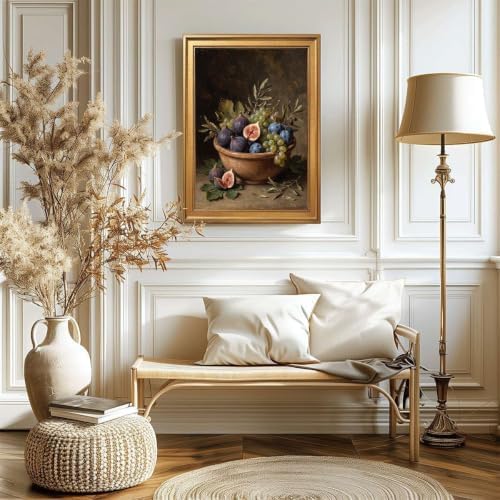 Gold Vintage Framed Still Life Fruit Wall Art, Classical Oil Painting - Image 6