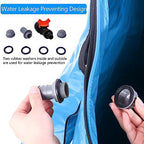 100 Gallon Collapsible Rain Barrel, Portable Rainwater Collection System, Water Storage Tank, Rain Catcher Barrel with Spigots and Overflow Kit, Rainwater Barrels Collector for Garden, Blue - Image 5