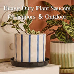 10 Pack Plant Trays 9 inch Heavy Duty Plant Saucers for Indoor Outdoor Use - Image 5