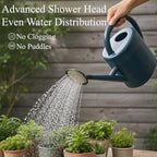 AUNMAS 8L Watering Can Large Capacity Long Spout Thickened Plastic for Home Garden Use with Precise Watering Minimal Drips Sturdy Reinforced Body Even Water Blue - Image 5