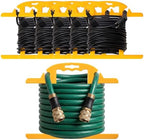 Ripeng 5 Pcs Heavy Duty Extension Cord and Hose Reel with Carrying Handle, Durable ABS H-shape Design Fits 100ft Cord Cable or Water Hose, 50ft Soaker Tube Management (Yellow) by Ripeng