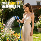 Hybrid Polymer Garden Hose 5/8 in x 50 FT, Heavy Duty Water Hose with Solid Brass GHT Fittings, Lightweight, Kink-Resistant, All-Weather, 600 PSI Burst Pressure - Image 7