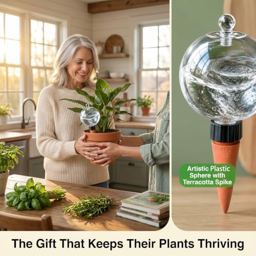 6 Pack 32 oz Extra Large Plant Self Watering Globes to 3 Weeks Watering - Image 7
