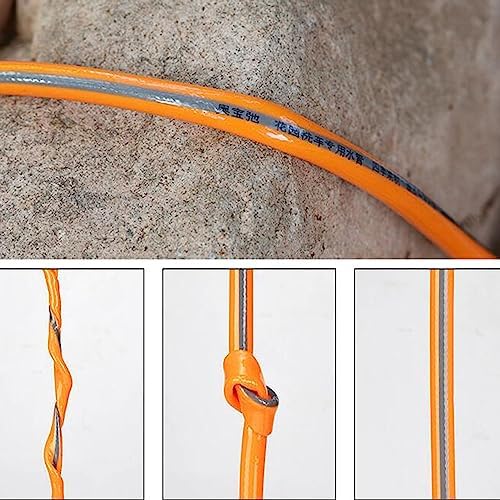 PVC Water Pipe, 1/2" 12mm Garden Hose Pipe Reel Explosion-Proof, 3 Layer Plastic Rubber Tube Irrigation Watering with Connectors Set (Color : Orange, Size : 25m) - Image 5