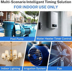 T104 24-Hour Mechanical Time Switch 40A DPST, for Pool Pumps, Water Heaters - Image 5