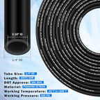 100FT 1/4" DOT Air Line with 40 Pcs Quick Connect Air Line Fittings - Image 3