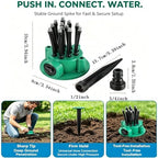 360 Degree Garden Automatic Multi Sprinkler,Irrigation Multi-Head Irrigation 12 Flexible Noodle Shape Oscillating Sprinkler,Rotating Design with Adjustable Water Flow,Large Area Coverage for Lawn - Image 7