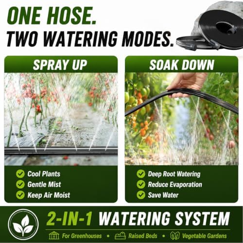 Sprinkler Hose with Holes 50 Ft (25ft 2pack) for Garden Watering - Image 3