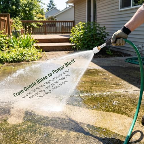 Jet Nozzle Power Washer for Garden Hose,2026 Upgraded 2-In-1 High Pressure Wand with 3 Adjustable Nozzles and Quick Connectors with Three Spray Modes,for Car Washing Garden Outdoor Cleaning (Gray) - Image 5
