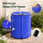 VINGLI Collapsible Rain Barrel Portable Rain Water Collection (Blue, 50 Gallon) - Image 2