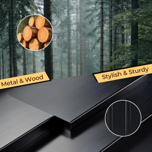 Tall Outdoor Storage Cabinet, 32" W x 16" D x 67" H Vertical Storage Shed with Wood Frame, Metal Panels, Padlock-Ready Double Doors, Sloped Roof and 3 Removable Shelves for Patio, Garden and Garage - Image 4