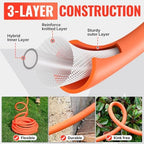 YAMATIC 100ft Garden Hose, 5/8in I.D. 360° Swivel Handle, Burst 600 PSI - Image 2