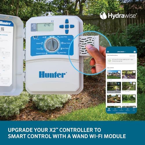 Hunter X2 6 Zone Sprinkler Controller, WiFi Compatible Sprinkler Timer - Image 6