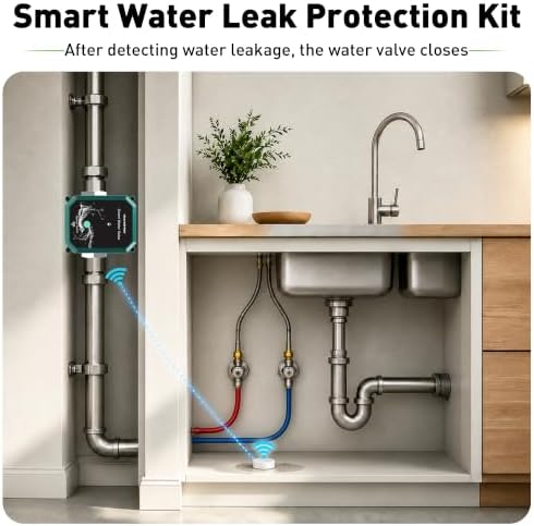 Smart Water Leak Protection Kit: Smart Water Valve + 3 Smart Leak Detector - Image 3