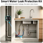 Smart Water Leak Protection Kit: Smart Water Valve + 3 Smart Leak Detector - Image 3