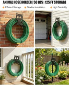 Cat Hose Hanger Wall Mount Heavy Duty 125'5/8"﻿Animal Garden Hose Holder - Image 4