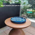 Ceramic Flower Pot Saucers, 9 Inch Plant Pot Saucers for Indoors Plants, Plant Trays for Pots Holding Water Drips and Soil, Drainage Tray for Plant Pot (Blue) - Image 3