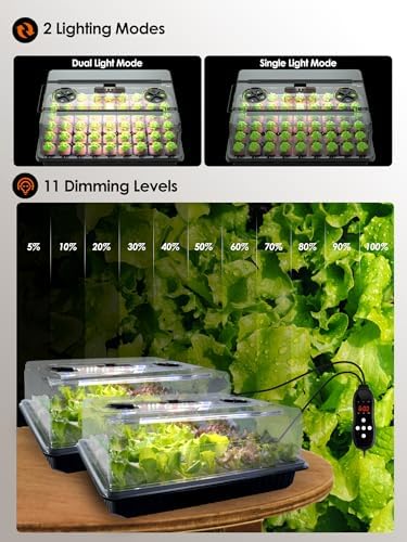 54-Cell Seed Starter Tray with Full Spectrum Grow Light (3) - Image 3